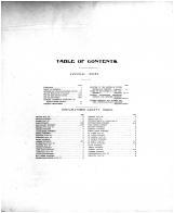 Table of Contents, Pottawatomie County 1905